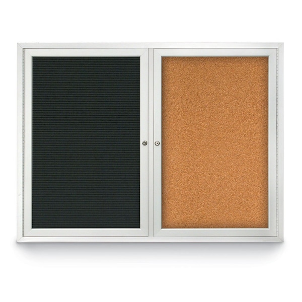 Corkboard, Pearl/Bronze, 72" x 48"
